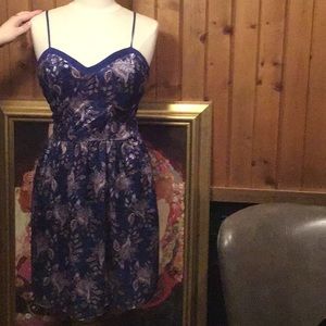 Velvet paisley dress, make me an offer!